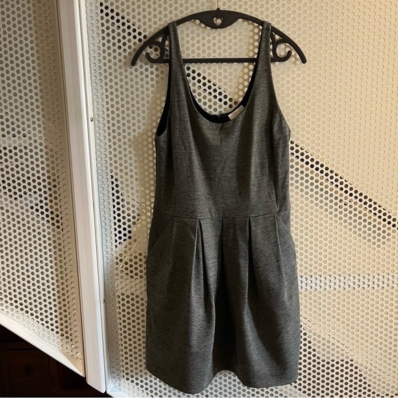 Aritzia Wilfred Pompe Knit Dress Size 10 in Charcoal Grey. Fit and flare. GUC - Picture 4 of 8